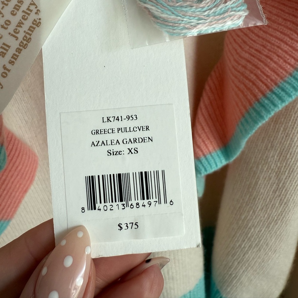 LoveShackFancy Greece Pullover NWT size XS - Picture 8 of 12